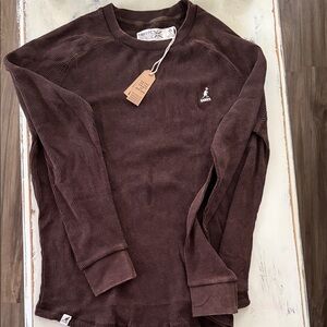 Kangol Brown Long Sleeve Thermal Shirt